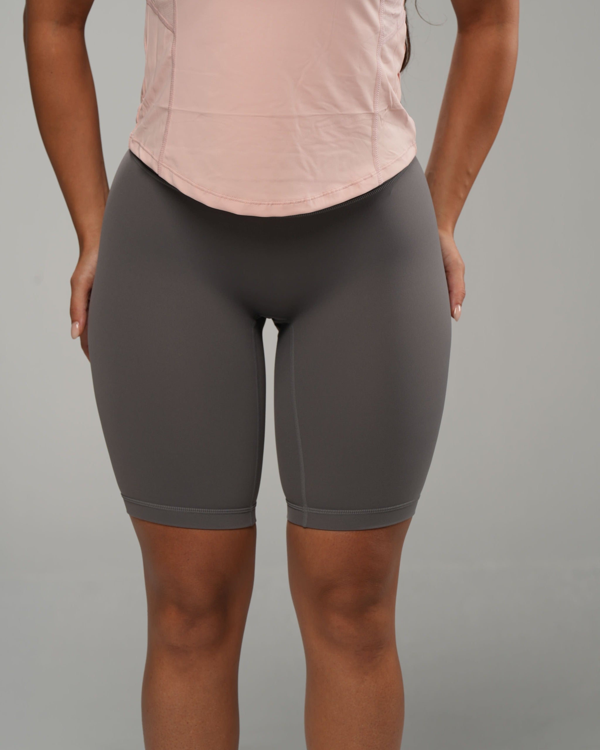 Seamless-Front Biker Short