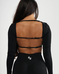 Horizon Open-Back Ribbed top