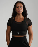 Mesh 2-in-1 Crop