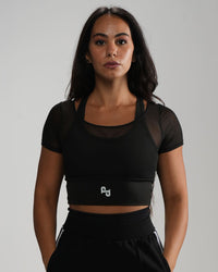 Mesh 2-in-1 Crop