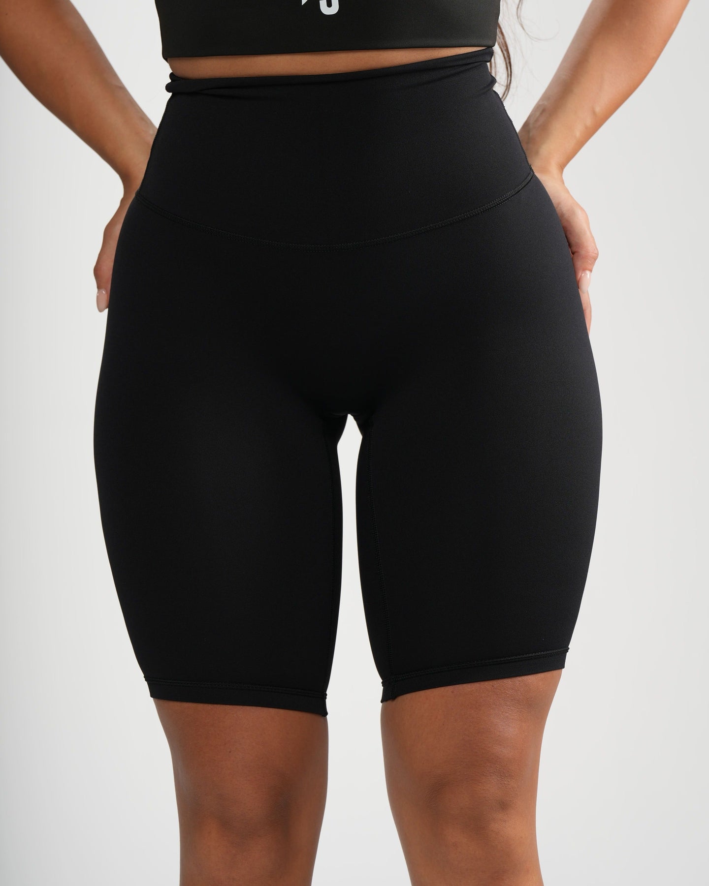 Seamless-Front Biker Short