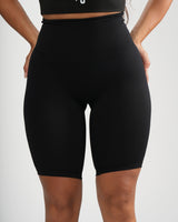 Seamless-Front Biker Short