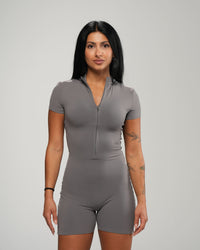 Mock-Neck Playsuit