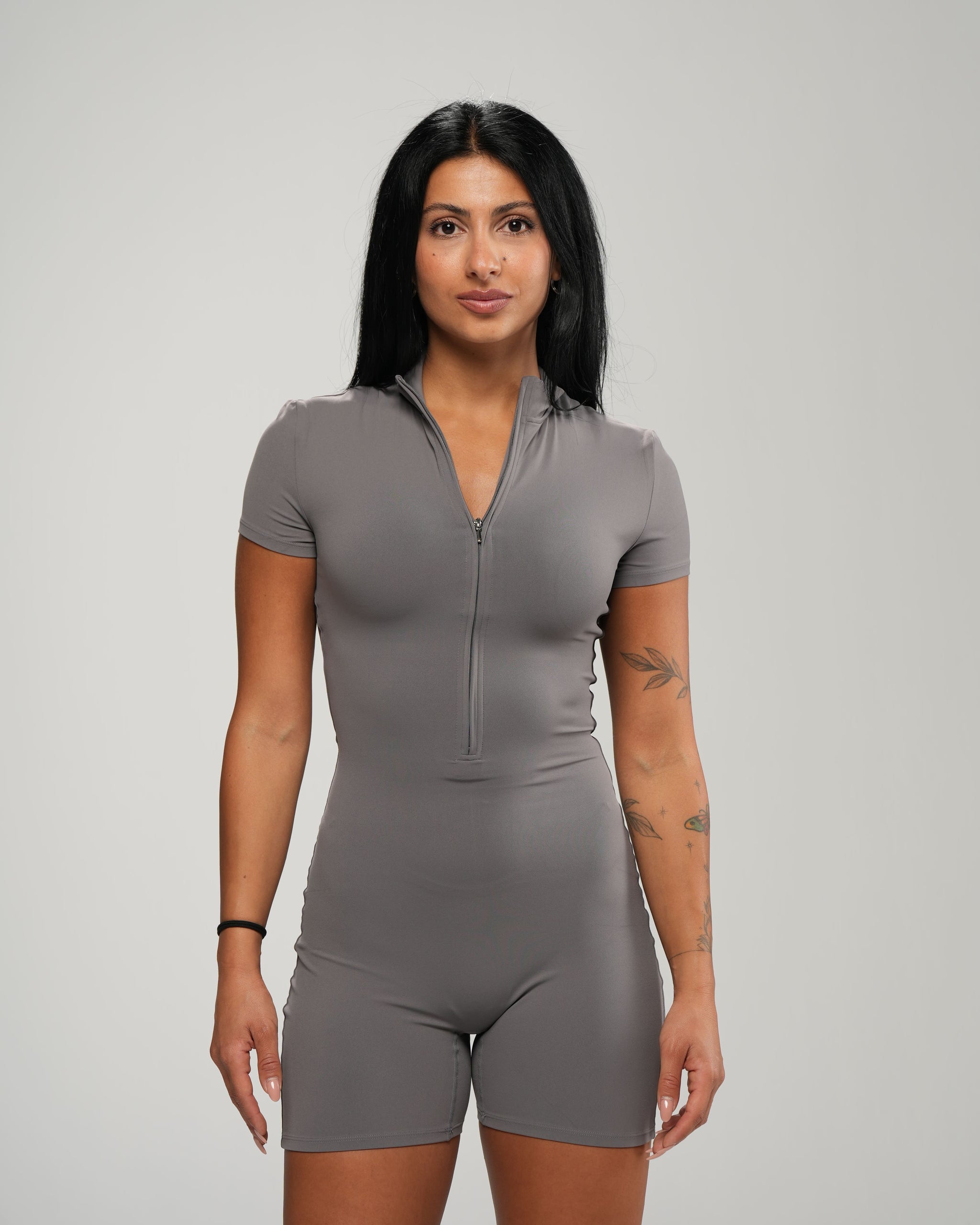 Mock-Neck Playsuit
