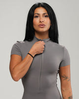 Mock-Neck Playsuit