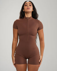 Mock-Neck Playsuit