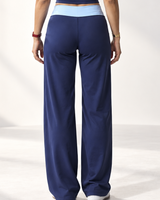 Contour Contrast Wide-Leg Pants