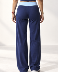 Contour Contrast Wide-Leg Pants