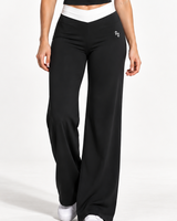 Contour Contrast Wide-Leg Pants